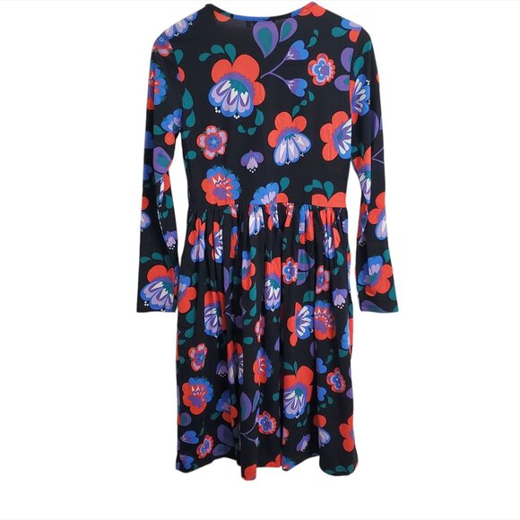 Marimekko Mollamaija Floral Dress XS Long Sleeve Pockets Cotton Gatherin… - Picture 5 of 12